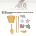 thumbnail image 3 of Kids Beach Bucket Toy Set, Silicone Portable Durable Kids Beach Toys Set Interactive  For Summer, 3 of 8