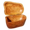 thumbnail image 2 of 11" X 7" X 6" Tall Hinged Lid Hand Carved Root Wood Treasure Box, 2 of 8