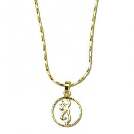 24k Jewelry - NEW Buckmark 24K Gold Drop Pendent Necklace Jewelry BGT1022