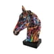 thumbnail image 3 of Busto de Estatua de Cabeza de Caballo Perfecl Figura de Resina 7 cm x 6 cm x 10 cm Estilo B, 3 of 8