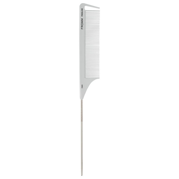 Peine de cola Fromm ProGlide de 9 pulgadas con infusión de silicona y cerámica para un peinado suave y antiestático Dientes flexibles y dientes seccionadores para separar, desenredar y desenredar