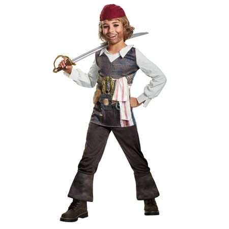 Boys Captain Jack Sparrow Pirates Of The Caribbean Halloween Costume