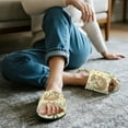 thumbnail image 5 of POLERO Soft Indoor Open Toe Slippers Non-slip Sole Lightweight House Slippers Bedroom Home Shoes Cartoon Otter Print, Size 7.5-8.5, 5 of 7