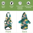 thumbnail image 5 of Goofa Hawaiian Style Pattern Small Dog Sweater Hoodies Pet Grey Hooded Soft Fleece Sweatshirts with Pocket Fall Winter Puppy Cat Sweaters Warm Clothes-Large, 5 of 8