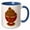 Blue/White, variant on 3drose, Bowl of Gingerbread Cookies, 11oz Two-tone Green Mug