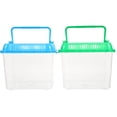 thumbnail image 4 of 1pc Reptile Tortuga de Goldfish de Goldfish Caja de alimentación Escalada PET PET PEAR CONTENEDOR, 4 of 6