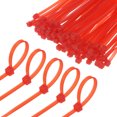 thumbnail image 1 of Uxcell 1000-Pack Bridas de Nylon de 4 Pulgadas 18 Lbs Bridas de Cable de Auto-Bloqueo para Interior Exterior Oficina en Casa Rojo, 1 of 1