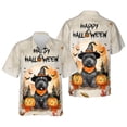 thumbnail image 3 of Happy Halloween Scottish Terrier Witches Hat Pumpkin Carving Hawaiian Shirt Breathable Summer Unisex Merch Scottie Dog Lover Gifts - 02019, 3 of 6