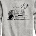 thumbnail image 3 of Peanuts - Schroeder Snoopy - Toddler & Youth Crewneck Fleece Sweatshirt, 3 of 6
