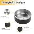 thumbnail image 4 of Cuencos para perros LIHOOOOM de acero inoxidable, 1200 ml, agua, 580 g, comida, 4 of 7