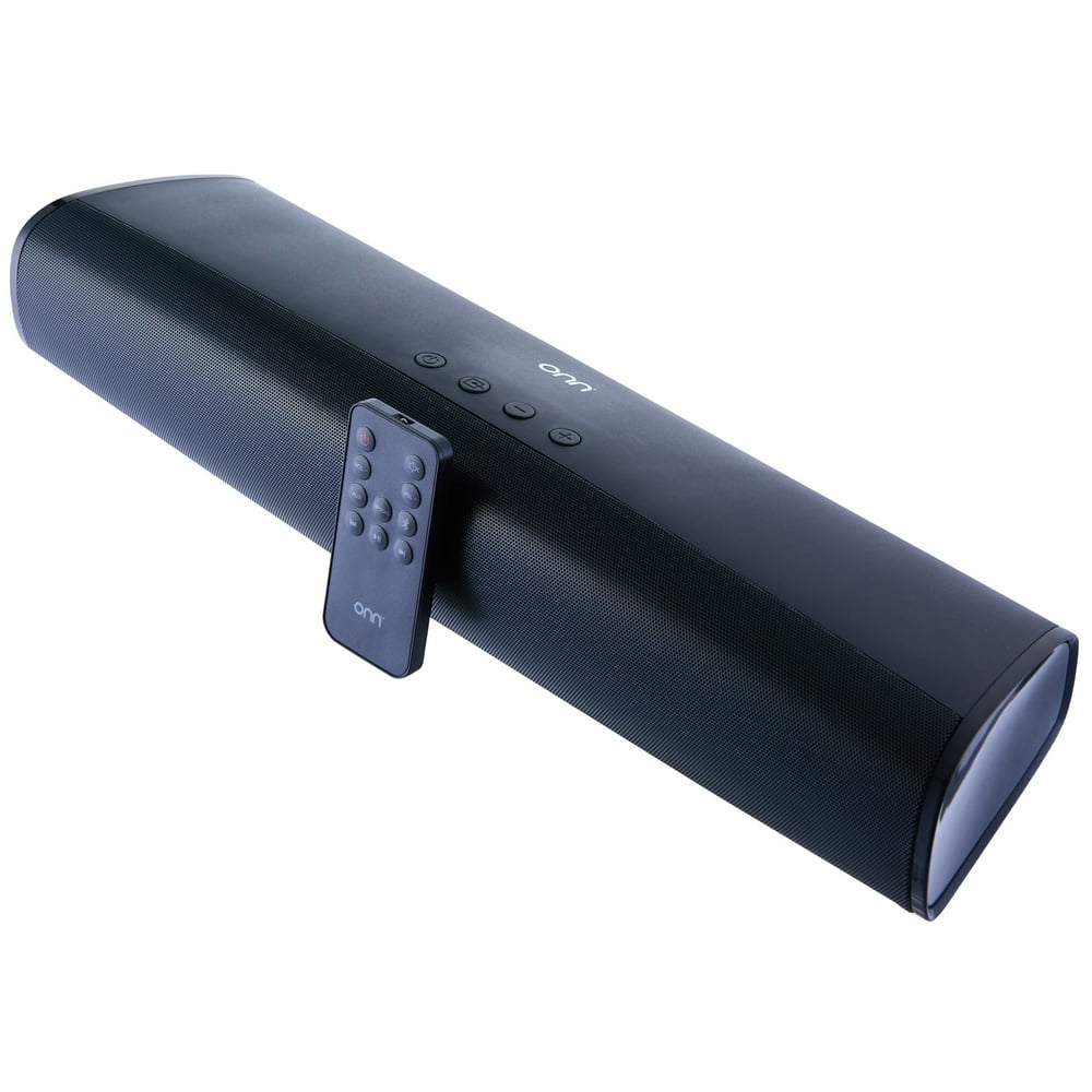 onn. 16" 2.0Channel Soundbar with Bluetooth Remote Control Walmart