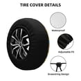 thumbnail image 2 of Fotbe Easter Pattern Spare Tire Cover Thickening Universal Fit for Jeep, Trailer, RV, SUV, Truck, Tough Tire Wheel Soft Cover-15 inch, 2 of 6