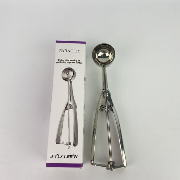PARACITY Dishers for serving or portioning cupcake batter,Tablespoon Stainless Steel Cookie Scoop for Baking - Multifunctional Cookie Dough Scoop with Trigger Release - Kitchen Scooper for Food