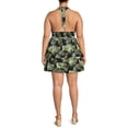thumbnail image 3 of Madden NYC Juniors' Plus Size Double Tiered Halter Dress, 3 of 5