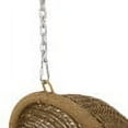 thumbnail image 7 of GDF Studio Berrien Indoor/Outdoor Wicker Hanging Chair with 8 Foot Chain (NO STAND), Light Brown and Beige, 7 of 7