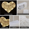 thumbnail image 5 of Night Light for Kids,Decorative LED Desk Lamp,Battery Powered Heart-Shaped LED,Warm White Light, 5 of 5