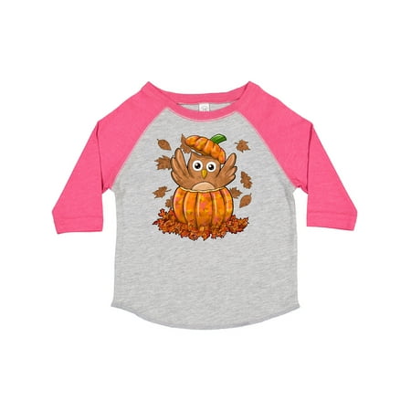 

Inktastic Owl in a Pumpkin- Cute for Halloween and Thanksgiving Gift Toddler Boy or Toddler Girl T-Shirt