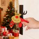 thumbnail image 1 of Seyotauo Festive Christmas Decorations Indoor,Cartoons Santa Claus Door Handle Protective Cover with Bells,5 inch Soft Anti-Collision Cover,Washable Reusable No Fading for Bedrooms Kitchens Bathrooms, 1 of 6