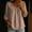 Khaki women's v neck blouse a1, variant on Women's Fall Winter V Neck 3/4 Sleeve Ruffle Blouse Dressy Casual Loose Tunic Tops Solid Color Flowy Boho Shirt for Vacation, Black M