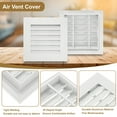 thumbnail image 3 of Uxcell Aluminum Return Grille, Air Supply Vent Cover Linear Bar Ventilation Grille for Sidewall Wall Ceiling HVAC System 8 x 8 Inch, 3 of 5