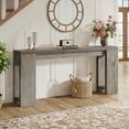 thumbnail image 2 of Tribesigns 70.9" Long Console Table, Farmhouse Wood Sofa Table Behind Couch for Entryway, Light Grey, 2 of 8
