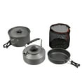 thumbnail image 1 of 7 piezas/8 piezas ultraligeras de aleación de aluminio utensilios de cocina para acampar juego de utensilios al aire libre 8Pcs_Negro kusrkot utensilios de cocina al aire libre, 1 of 8