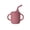 Wine, variant on Toddler Sippy Cup, Zzbeans Non-Spill Silica Gel Straw Cup, Leak-Proof Training Cup with Handles for Babies Easy Grip Dishwasher Safe, Hot Pink