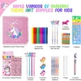 thumbnail image 3 of JYPS 56 Pc Fruit Scented Marker Set with Glitter Unicorn Case, Art Supplies Kit for Kids Ages 4-8, 3 of 7