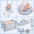 thumbnail image 2 of Set de muñecas DeAo KB85802 con cochecito, cuna y accesorios, 2 of 7