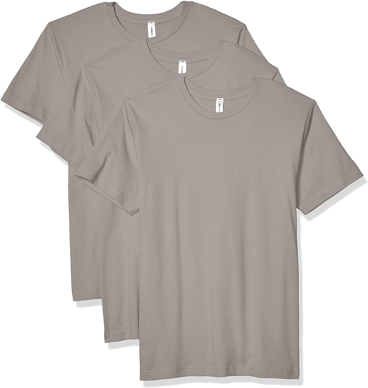 AquaGuard Mens Heavyweight Combed Ringspun Cotton T-Shirt-2 Pack