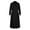 Black, variant on Dadaria Fall Casual Dresses for Women 2022 Women's Fashion Turndown Collar Loose Cotton Linen Long Sleeve Tightness High Waist Dress Black XS,Women