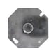 thumbnail image 2 of Pack 50 Pzs Tapa Metalica Octagonal De Acero plateado 10.5cm, 2 of 3