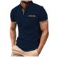 thumbnail image 1 of pstuiky camisetas para hombre, Camiseta de manga corta con cuello alto, botones y bolsillos para hombre ropa de hombre xxxl, 1 of 9