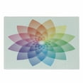 thumbnail image 1 of Rainbow Mandala Cutting Board, Lotus Flower Design with Many Colors Abstract Petal Pattern Rainbow Art, Decorative Tempered Glass Cutting and Serving Board, Small Size, Multicolor, by Ambesonne, 1 of 1