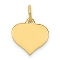 thumbnail image 1 of 14K Yellow Gold Heart Disc Charm, 1 of 2