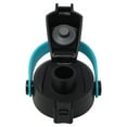 thumbnail image 2 of New Redesigned Aquatix 21 ounce FlipTop Bottle Cap with Removable TURQUOISE Strap Handle, 2 of 6