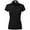 Black, variant on Ma Croix Womens Longline Polo Shirt 5 Button Golf Top Short Sleeve Tee