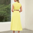 thumbnail image 4 of Gspmoly Robes Grande Taille pour Femmes aux Formes, Mode Femmes Été Aguichant Ajourée Robe Mini Décontractée Sans Manches à Col Rond Robes d'Été pour Femmes jusqu'à 70 % de Rabais, 4 of 4
