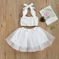 thumbnail image 6 of Infant Baby Girl Easter Outfits Bunny Sleeveless Romper Dress Lace Tutu Skirt Outfit, 6 of 6