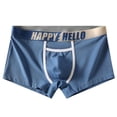 thumbnail image 4 of Xunlbb Men's Boxer Briefs Fashion Solid Breathable Close Fitting Underpants Lightweight Quick Dry Comfortable Briefs Plus Size 4-Way-Stretch Mens Underwear Summer Inner Fit, 4 of 7
