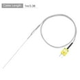 thumbnail image 2 of K Type Thermocouple with Plug, Meter Temperature Sensor Probe -50 to 1100°C,3.3ft Wire, 2 of 5