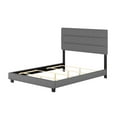thumbnail image 6 of Boyd Sleep Ravenna Gray Linen Queen Size Upholstered Platform Bed Frame with Adjustable Headboard, Qualified Box Spring or Foundation Required for Use, 6 of 13