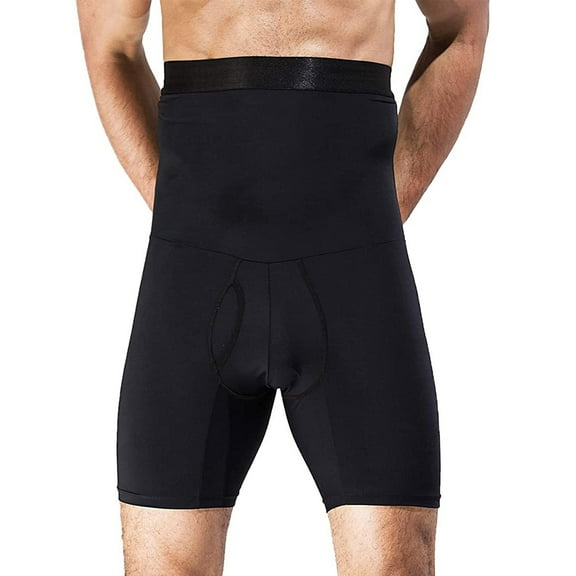 Men Tummy Control Shorts High Waist Slimming Shapewear Body Shaper Leg Underwear Seamless Boxer Briefs