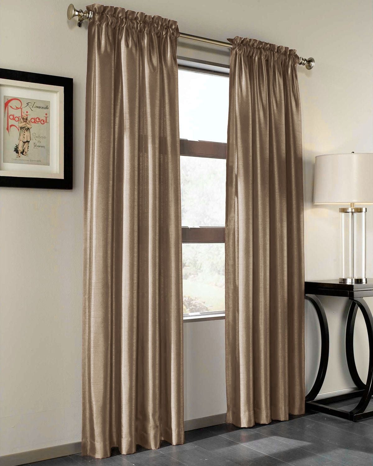 918 Faux Silk Rod Pocket Panel