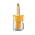 thumbnail image 1 of Naiovety La botella del cepillo del aceite de silicona 3 en 1 para los utensilios de cocina que acampa integró el cepillo de cristal del Bbq de Estufas de camping color naranja, 1 of 6