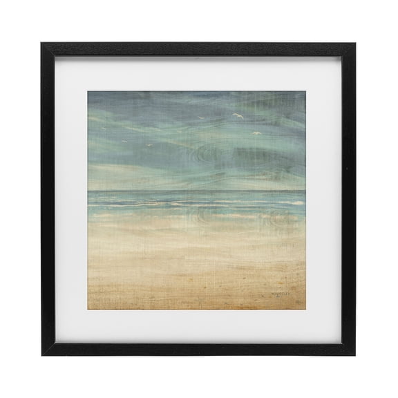 Stupell Industries Tropical Moody Coastal Days Black Framed Print Under Glass, 13 x 13, by Dan Meneely