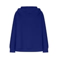 thumbnail image 5 of Idoravan Womens Hoodies Womens Winter Hoodies Women Casual Loose Knit Hooded Jacket Long Sleeve Zipper Solid Cardigan Blouse Hoodies Sweatshirt With Pocket Blue XXL, 5 of 7