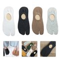 thumbnail image 3 of Tineasur Men’s Cotton Ankle Socks 4 Pairs Breathable Invisible Socks for Formal and Casual Wear, 3 of 6