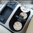 thumbnail image 3 of CounterArt "Beautiful Romance" 1 Pack Absorbent Stone Coaster for Vehicle Cup Holder 2.6” Diameter, 3 of 7