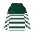thumbnail image 6 of GigrtiJin Children's Casual Striped Hooded Sweatshirt Long Sleeve Oversized Pullover Top Color Block Casual Fall Hoodies, 6 of 6